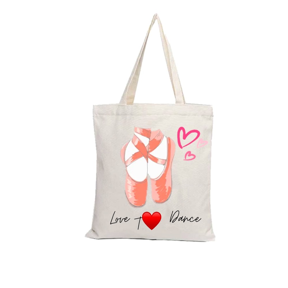 Ballerina White Tote Bag